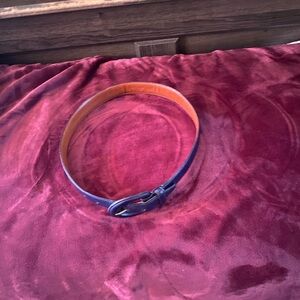 Coach Blue and Tan Women's Belt